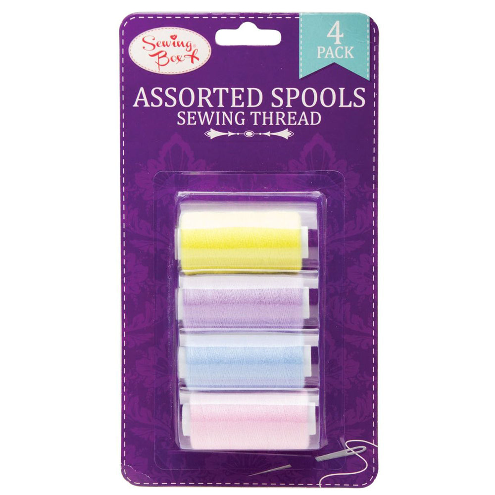Assorted-Colours-Cotton-Thread-Spools-Sewing-Machine-Pack-Of-4 Assorted-Colours-Cotton-Thread-Spools-Sewing-Machine-Pack-Of-4